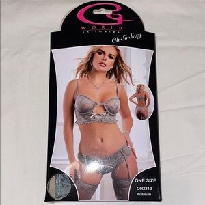 Platinum Lingerie 3 Piece Set - G World